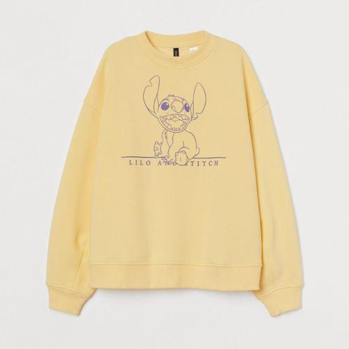 yellow sweatshirt