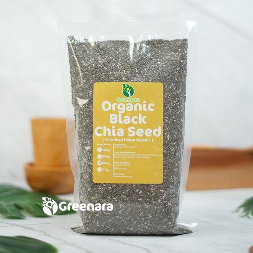 Foto Produk Organic Black Chia Seed 500gr / Chiaseed Hitam Organik dari Greenara