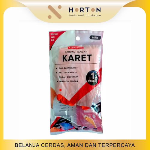 Foto Produk Kenmaster Sarung Tangan Karet Cuci Piring Baju Flock Lining House dari Horton