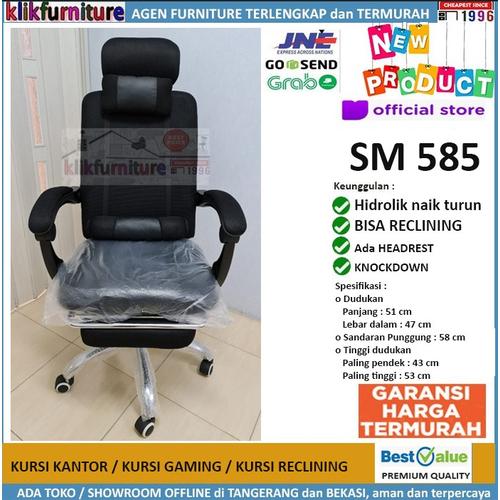Foto Produk Kursi Kantor Kursi Gaming Kursi Manager Kursi Putar Recline SM 585 dari klikfurniture