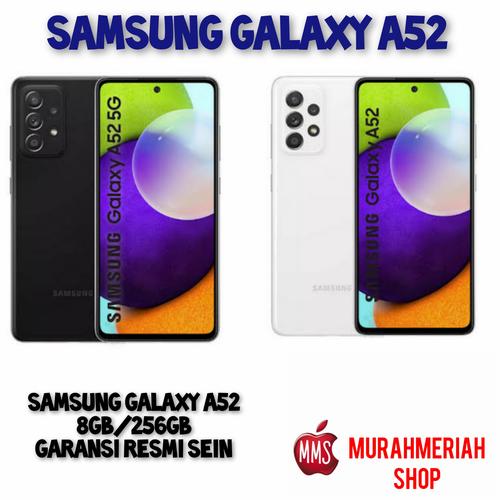 Foto Produk Samsung Galaxy A52 (8/128Gb - 8/256Gb) Garansi Resmi SEIN - 8GB.128GB, black dari murahmeriah shop