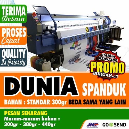 Foto Produk SPANDUK BANNER MEDIA PROMOTION CUSTOM - Siap Cetak, 1x1 dari Putra Media Bekasi