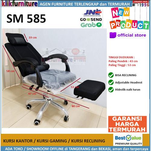 Foto Produk Kursi Gaming Kursi Kantor Hidrolik + Reclining SM 585 dari klikfurniture