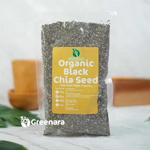 Foto Produk Organic Black Chia Seed 250gr / Chiaseed Hitam Organik dari Greenara