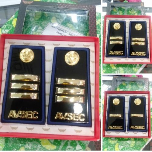 Jual Pangkat AVSEC Perhubungan (Gold) Kualitas Exclusive Lapis acrelik ...