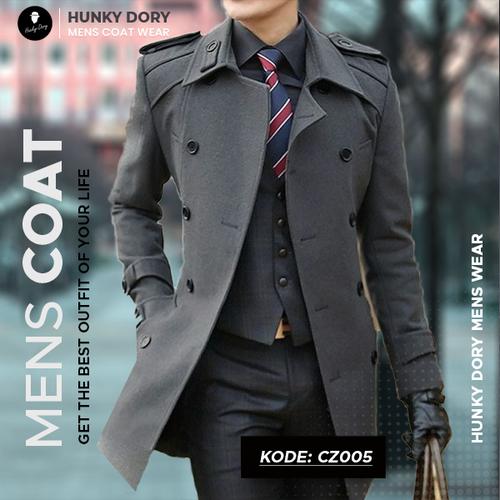 Jual Double Breasted Long Wool Winter 