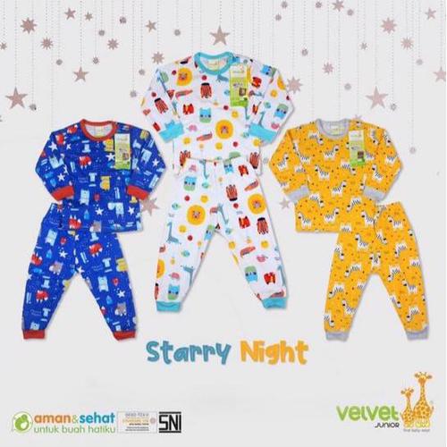 Foto Produk Velvet Junior Setelan Panjang Baju Kaos Oblong Bayi Anak S M L XL XXL - Size S dari Zahrafa Baby Kids