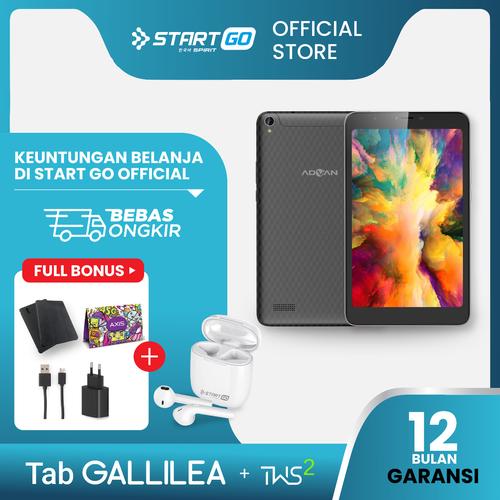 Foto Produk Advan Tablet Gallilea 8.0" 3/16 GB Garansi Resmi + StartGo TWS 2 dari StartGo Official Store