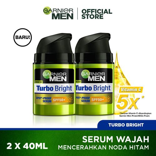 Foto Produk Garnier Men Turbo Bright Spotproof Serum SPF50+ 40ml Twinpack dari Garnier Men
