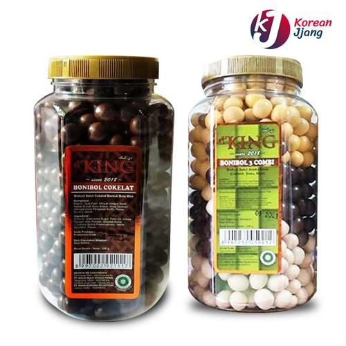 Gambar D'KING BONIBOL 250 GR ISI 1 PCS - BISKUIT SALUT COKLAT BENTUK BOLA - 3 COMBI dari Korean Jjang Jakarta Barat Tokopedia