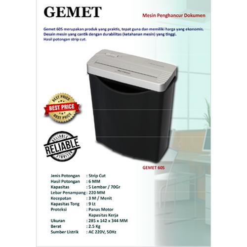 Foto Produk GEMET 60A Mesin Penghancur Kertas Paper Shredder MURAH dari tokobaru_official