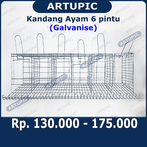 Foto Produk Kandang Ayam Petelur 6 Pintu Galvanise dari ArtupicPeralatanPeternak