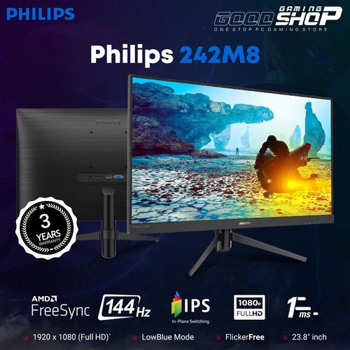 Foto Produk Monitor LED Gaming Philips 242M8 242M8/70 24" 1080P IPS 144hz 1ms dari GOODGAMINGM2M