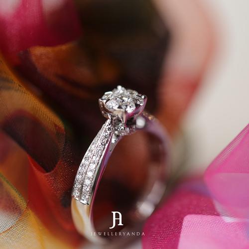 Foto Produk Edeline diamond Ring - Diamond Ring - Jewelleryanda - 10 dari jewelleryAnda_