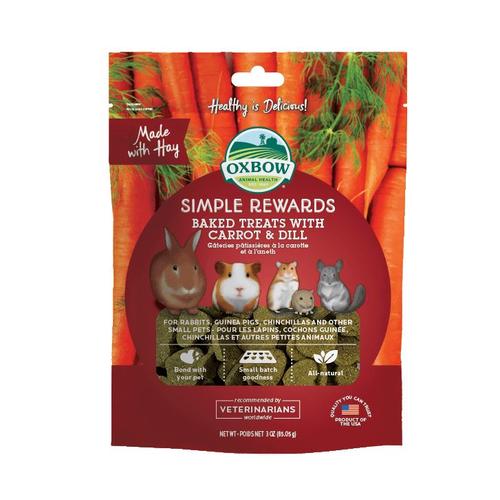 Foto Produk Oxbow Carrot and Dill 3oz 60gr Simple Reward Baked Treat Snack Kelinci - EXP 2022-07 dari Hime petshop