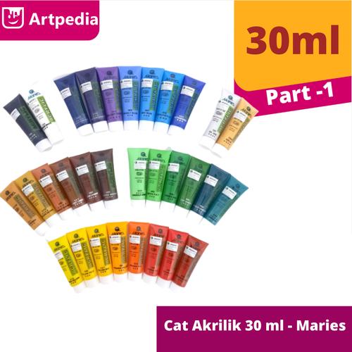 Foto Produk Maries Acrylic Colour 30ml / Cat Acrylic Maries / Cat Akrilik Maries - TITANIUM WHITE dari Artpedia Shop