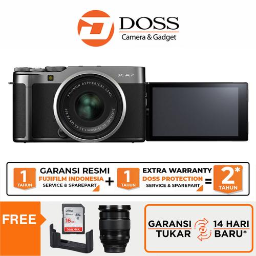 Foto Produk Fujifilm X-A7 Kit XC 15-45mm / Fujifilm XA7 / Fujifilm X-A7 /Fuji X-A7 - Abu-abu dari DOSS