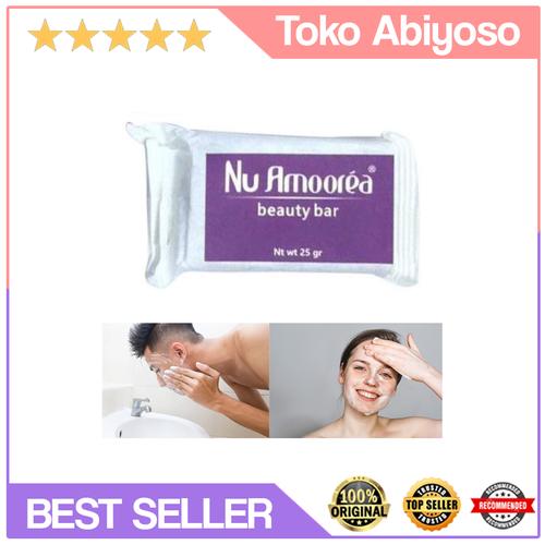 Foto Produk (TERMURAH), NU AMOOREA 25 GR/SABUN PENCERAH PEMUTIH WAJAH dari TOKO ABIYOSO