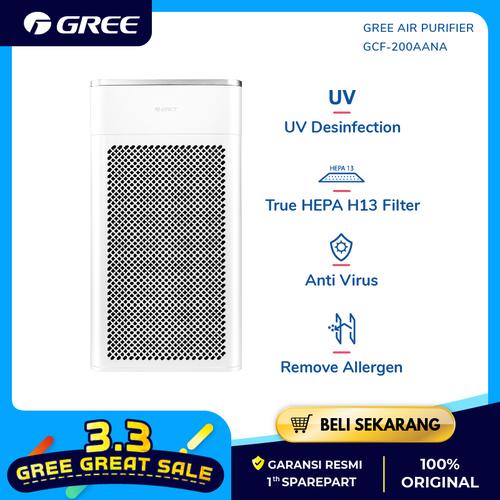 Foto Produk GREE AIR PURIFIER - Anti Bacteria - Ionizer - PUTIH Model GCF200AANA dari GREE OFFICIAL