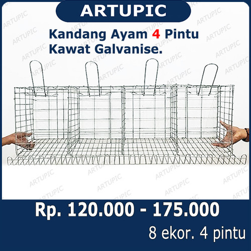 Foto Produk Kandang Ayam Petelur Galvanis Kawat Layer Artupic dari ArtupicPeralatanPeternak