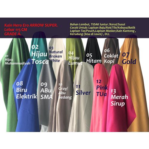 Foto Produk Kain Furing Hero Arrow - Hitam dari JAYA INTERLINING