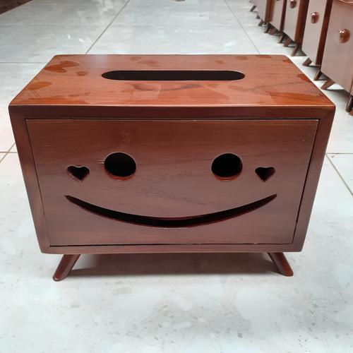 Foto Produk Kotak tisue karakter smile bahan kayu jati dari rafa jaya teknik