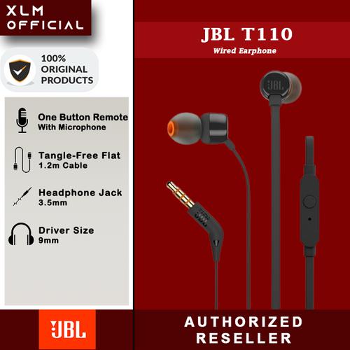 Jual JBL In-Ear Headphone T110 - Hitam 