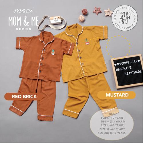 Foto Produk Piyama Baju Tidur Anak Bamboo Viscose Bordir Mooi - SIZE S, LILAC dari Mooi Official