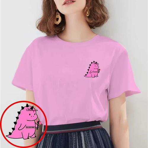 Promo BAJU KAOS WANITA DINO BLACK PINK 