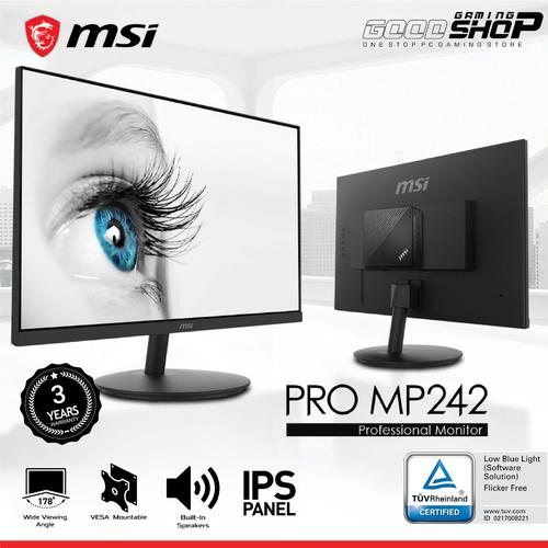 Gambar MSI PRO MP242 - Monitor dari GOODGAMINGM2M Jakarta Pusat Tokopedia