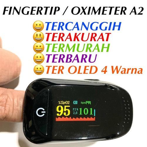Foto Produk pulse oximeter fingertip alat pengukur saturasi oksigen jantung dari adabarangshop