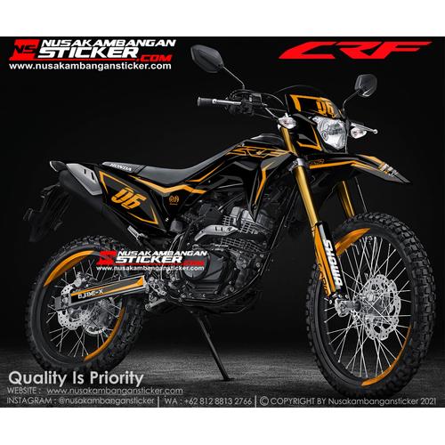 Foto Produk Stiker CRF Hitam Grafis Oren dari Nusakambangan Sticker01