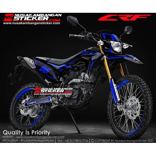 Foto Produk Stiker CRF Hitam Grafis Biru dari Nusakambangan Sticker01