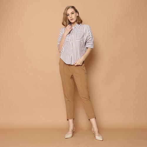 Foto Produk Cammomile Kemeja Wanita 1808001SP RED - Grey Besar, S dari Cammomile FashionLine