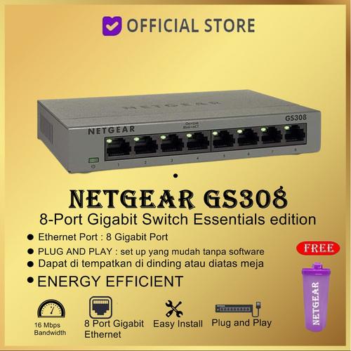 Foto Produk NETGEAR GS308 ( 8 Port Gigabit Ethernet Switch ) dari DUNIA COMPUTER & SERVICE