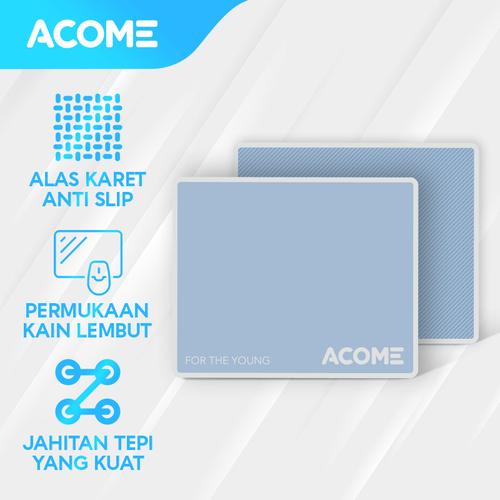 Gambar ACOME Fashion Mousepad Alas Karet Anti Slip AMP01 - Blue dari Acome Indonesia Jakarta Utara Tokopedia