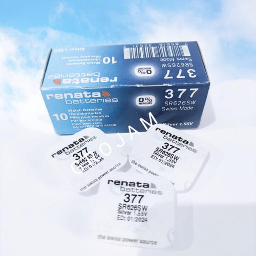 Foto Produk BATRE RENATA SR626SW SR626 SR 626 SW 377 BATTERY BATERAI dari grojam