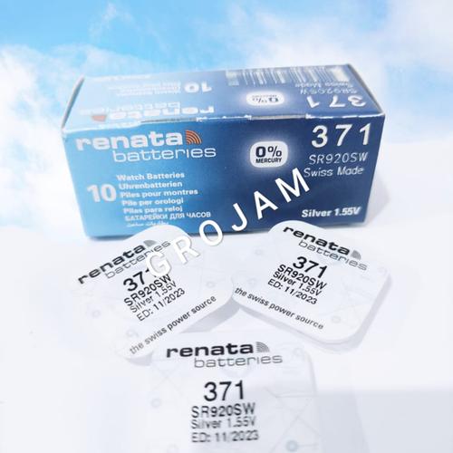 Foto Produk BATERAI RENATA SR920SW SR920 SR 920 SW 371 BATTERY BATRE dari grojam