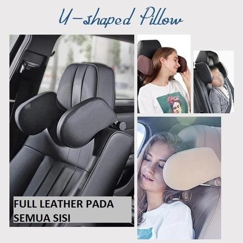 Foto Produk Headrest Neck Bantal Penyangga Kepala Leher Jok Mobil Travel Pillow - Cream dari RCmania Hobby