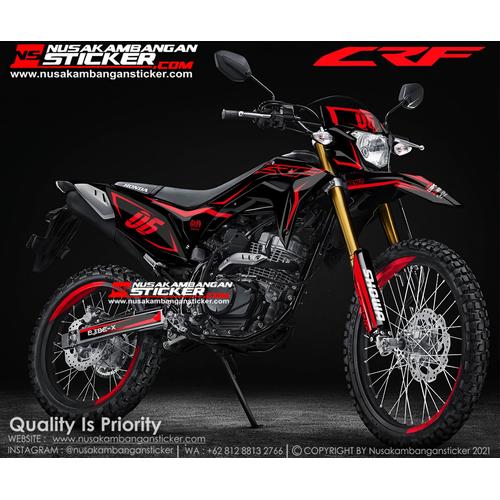 Foto Produk Stiker CRF Hitam Grafis Merah dari Nusakambangan Sticker01