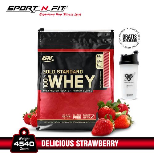 Foto Produk ON 100% Whey Gold Standard 10LB Strawberry dari Sport N Fit