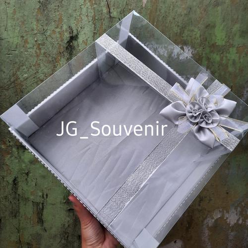 Gambar Kotak hantaran seseraha mika tempat kue warna silver dari JG_Souvenir Jakarta Timur Tokopedia
