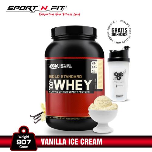 Foto Produk Optimum Nutrition 100% Whey Gold Standard 2Lb Vanilla Ice Cream dari Sport N Fit
