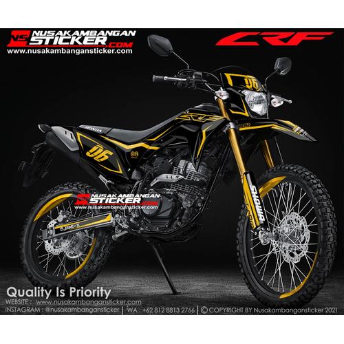 Foto Produk Stiker CRF Hitam Grafis Kuning dari Nusakambangan Sticker01