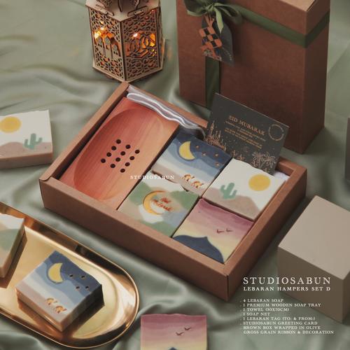 Foto Produk Lebaran hampers - Set D (4 Soap in gift box) - Kado ramadan sabun dari STUDIOSABUN