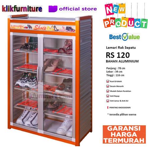 Foto Produk Lemari Rak Sepatu ALUMINIUM RS 120 dari klikfurniture