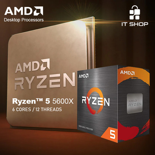 Foto Produk Processor AMD AM4 Ryzen 5 5600X Box Wraith Cooler dari IT-SHOP-ONLINE
