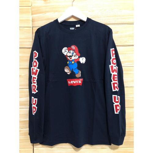 Jual KAOS LEVIS SUPER MARIO - Putih, L 