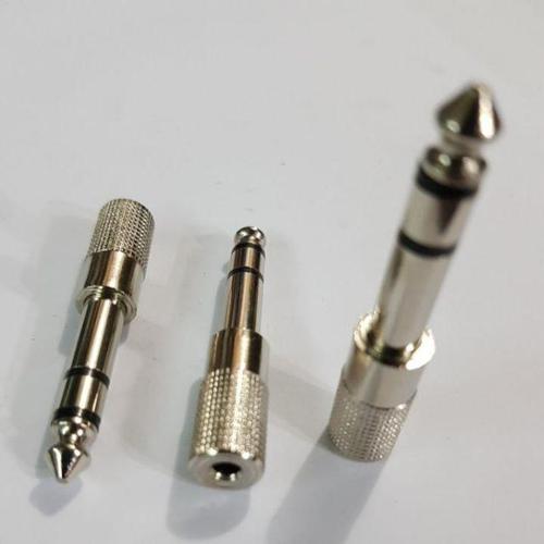 Jual Jack Sambung Besi Mic Kecil 3.5mm ke Besar 6.5mm Stereo Jakarta