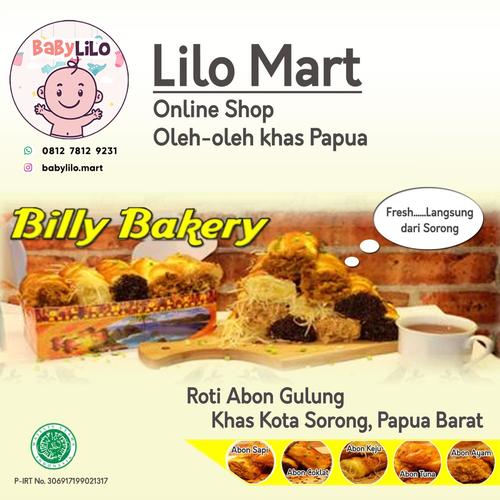 Jual Roti Abon Gulung Billy Bakery Sorong Papua Barat Besar, A.Sapi Original Jakarta Selatan